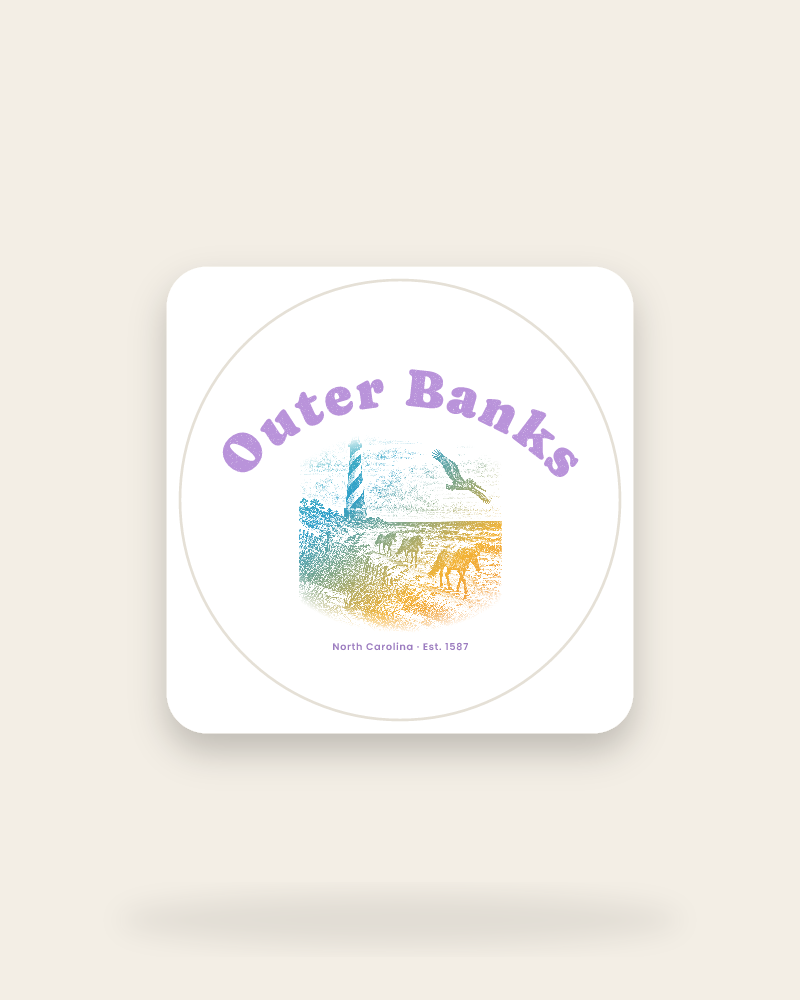 Outer Banks Hatteras Light Kiss-Cut Sticker