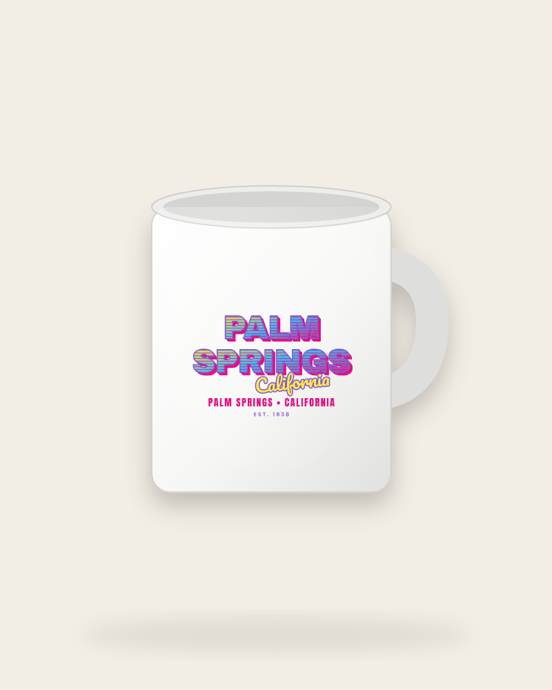 Palm Springs Music TV Ceramic Mug 11oz