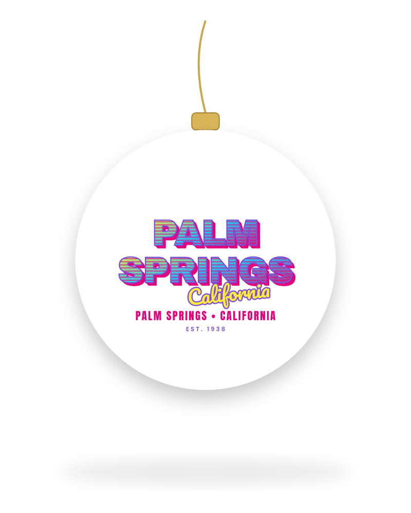 Palm Springs Music TV Ceramic Ornament