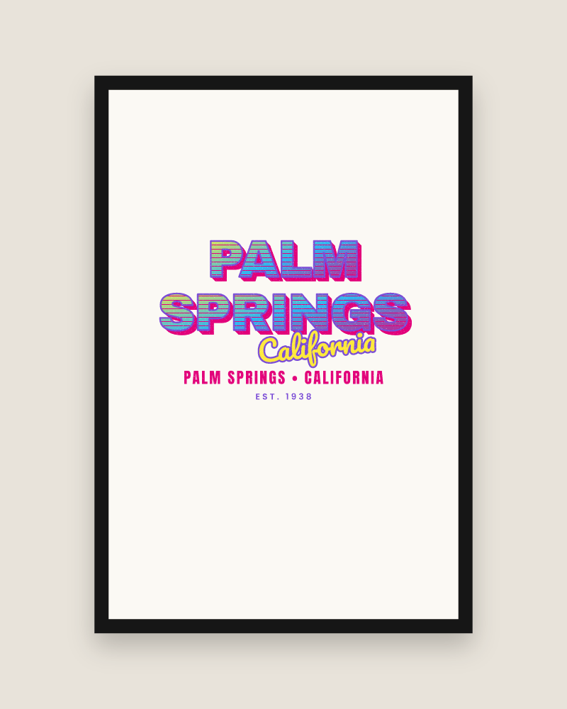 Palm Springs Music TV Matte Poster