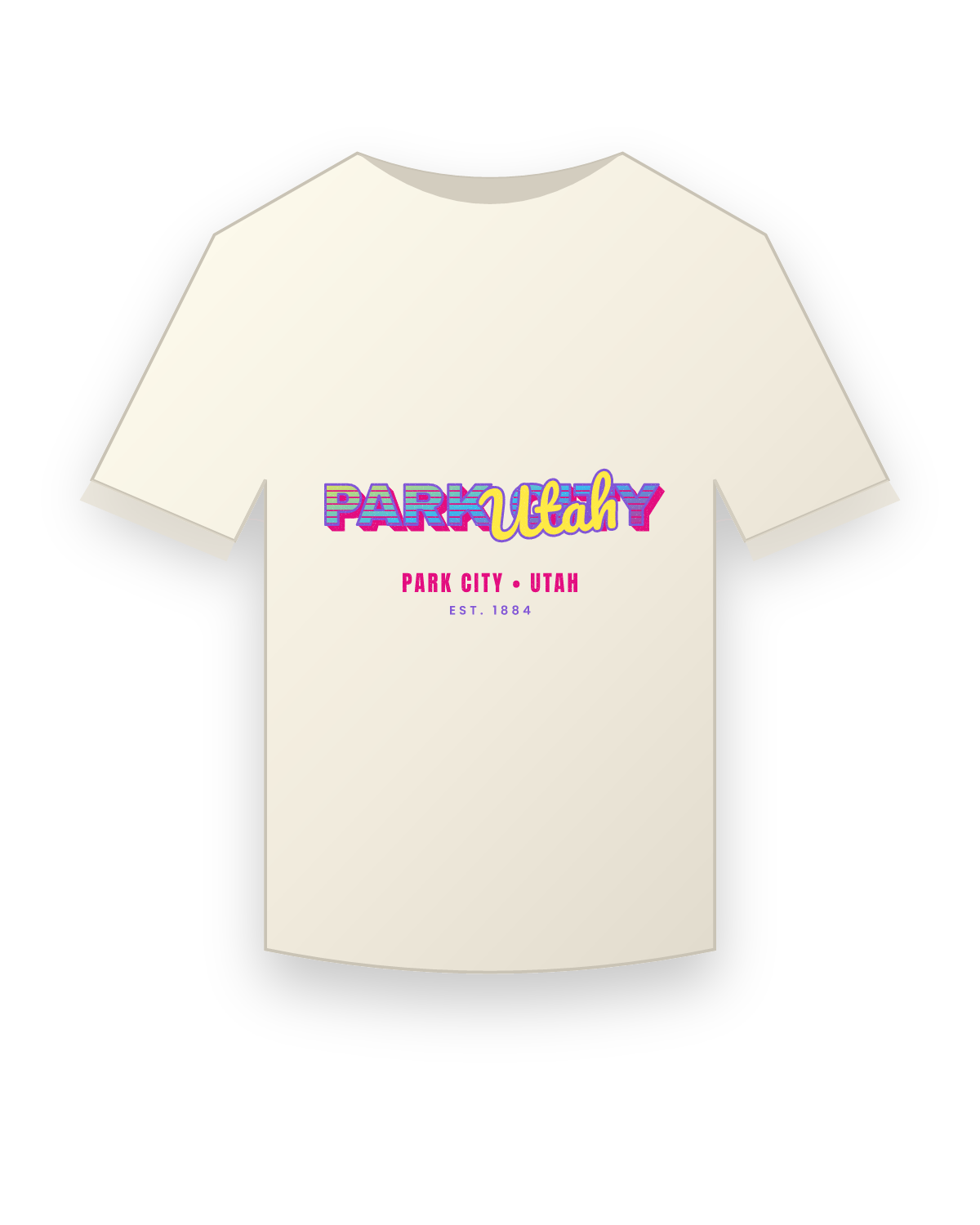 Park City Music TV Vintage Wash Tee in Ivory