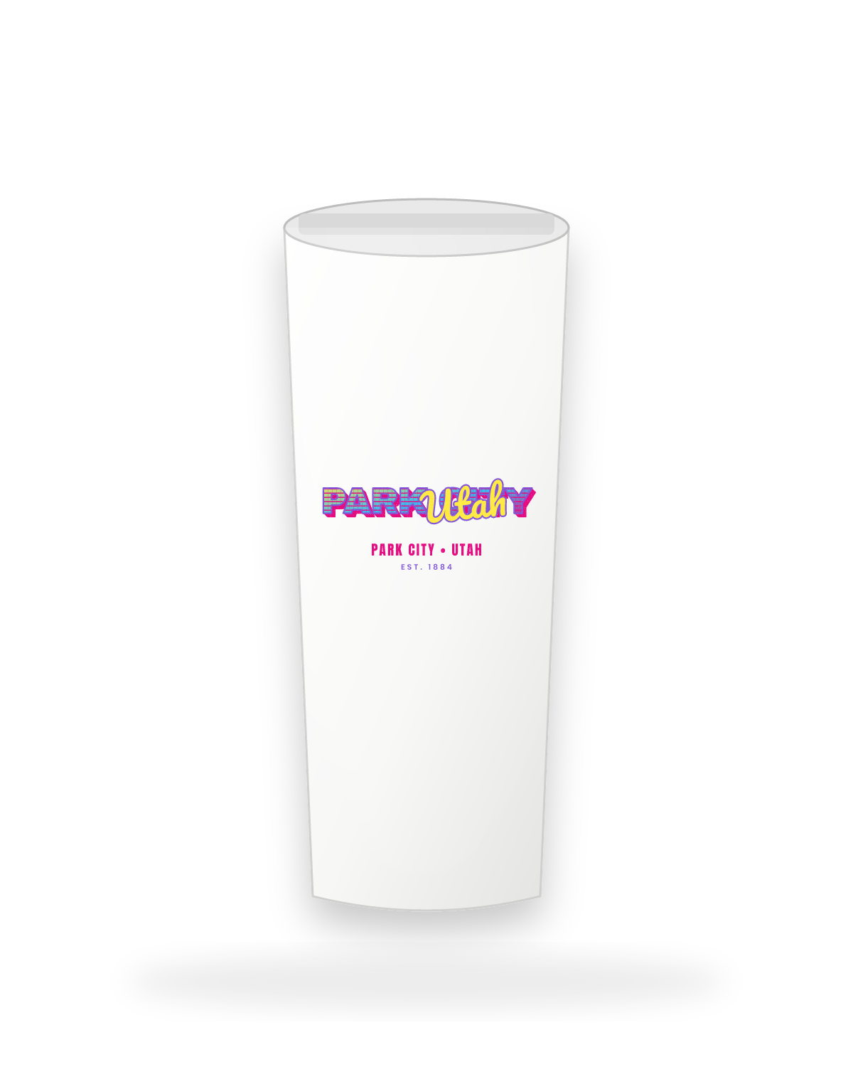 Park City Music TV Insulated Tumbler 20oz in White