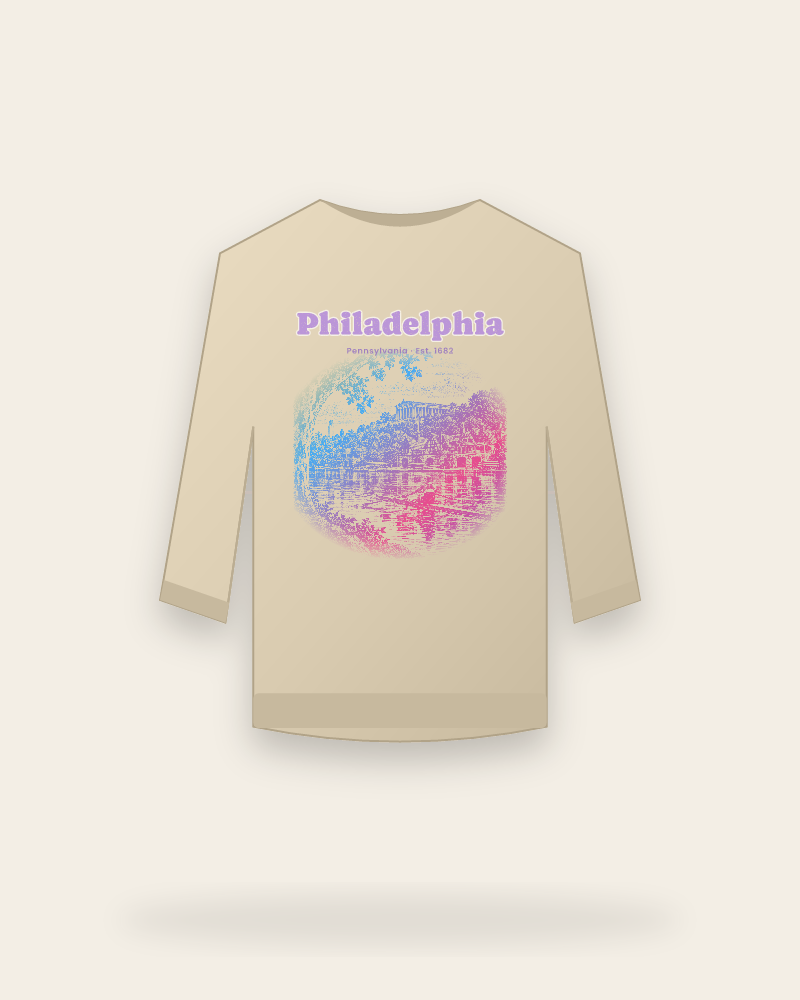 Philadelphia Boathouse Row Crewneck Sweatshirt