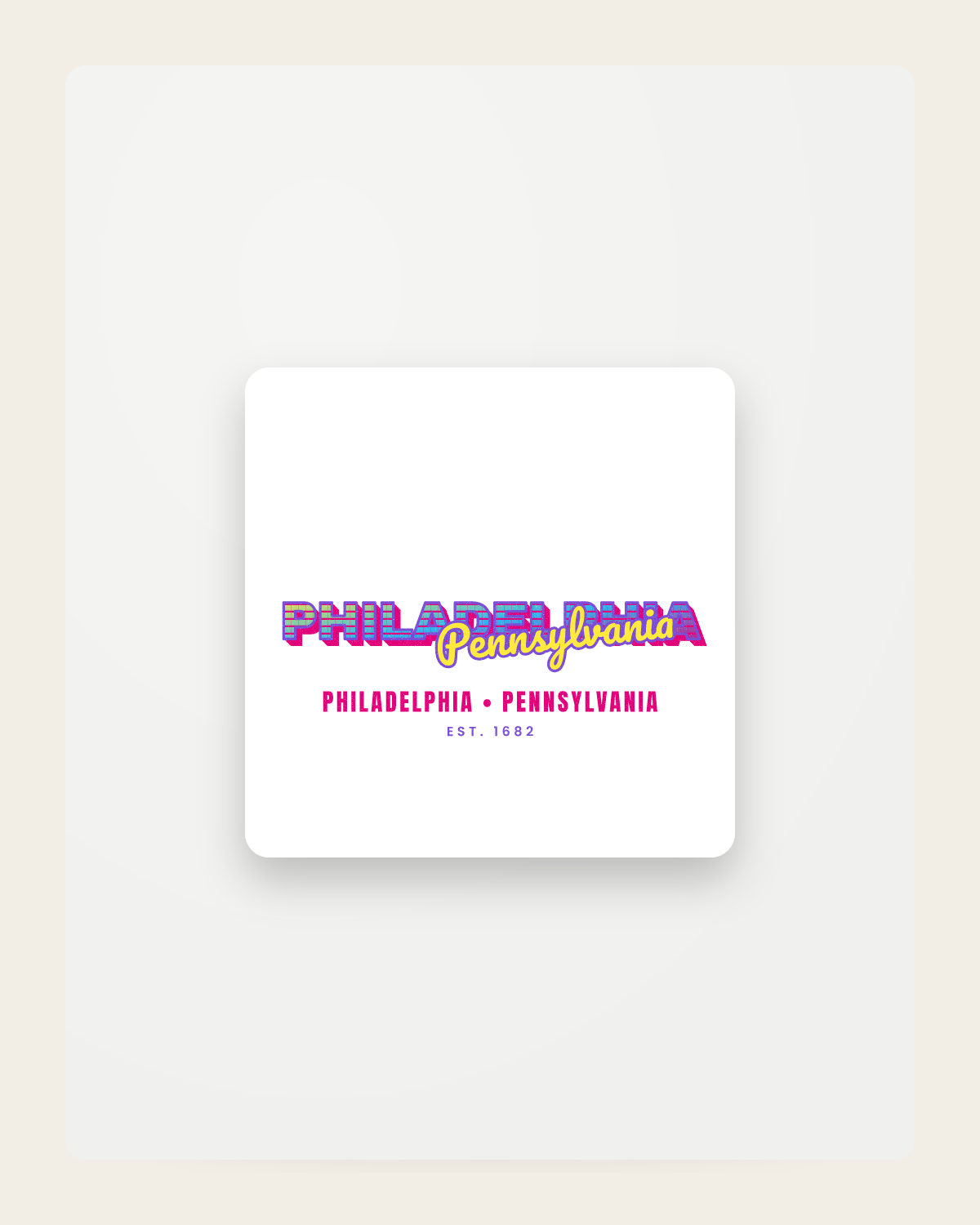 Philadelphia Music TV Fridge Magnet in White