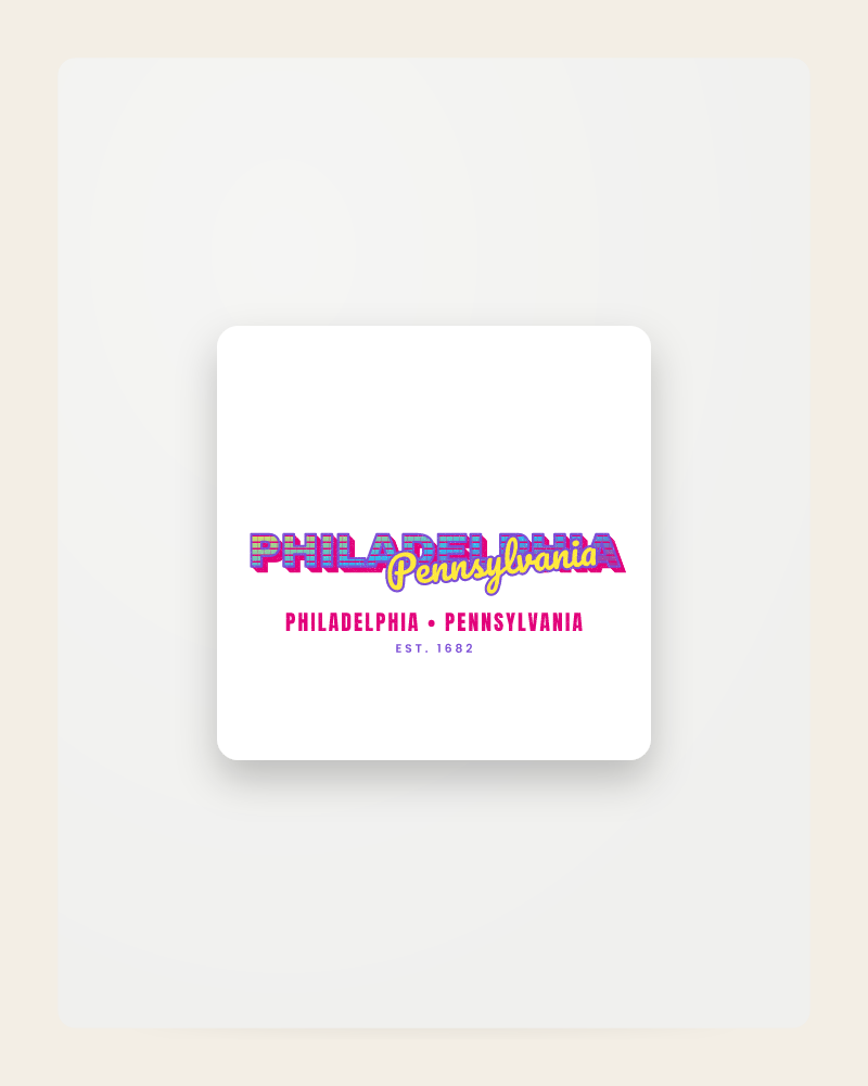 Philadelphia Music TV Fridge Magnet