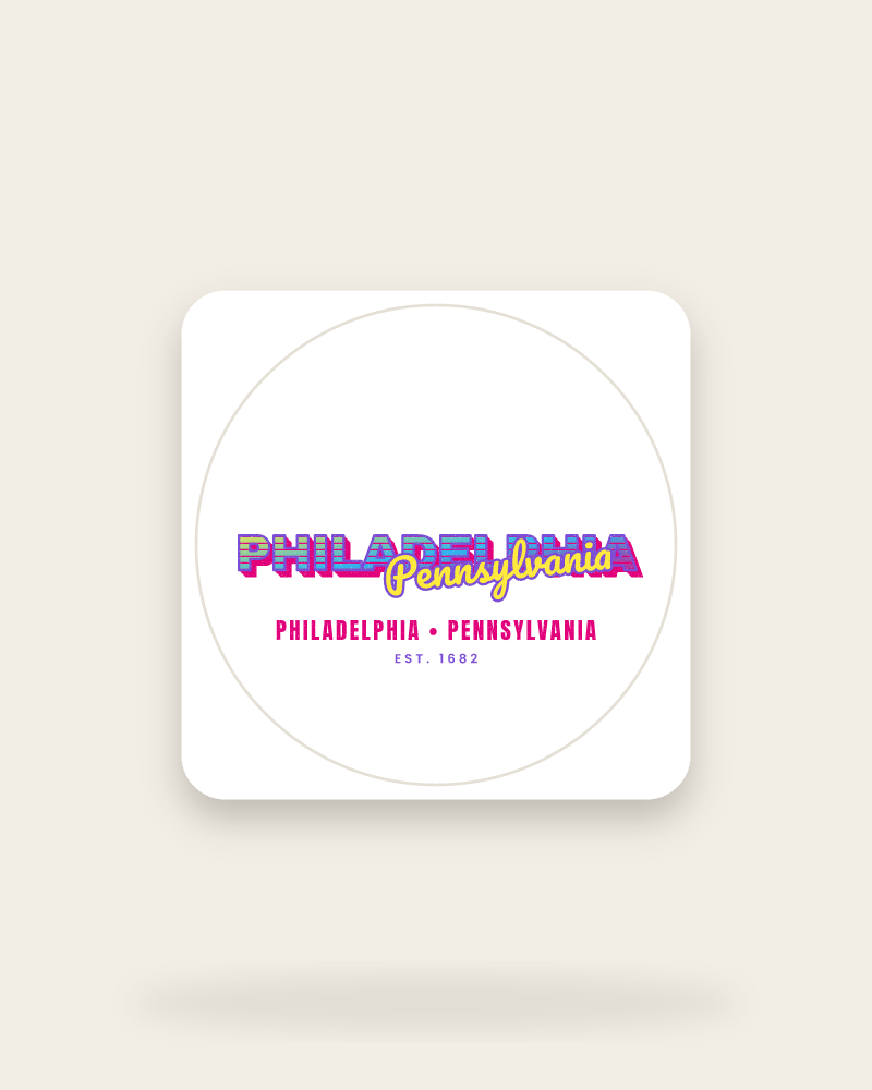 Philadelphia Music TV Kiss-Cut Sticker