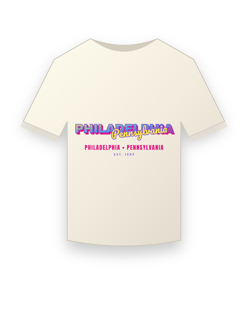 Philadelphia Music TV Vintage Wash Tee