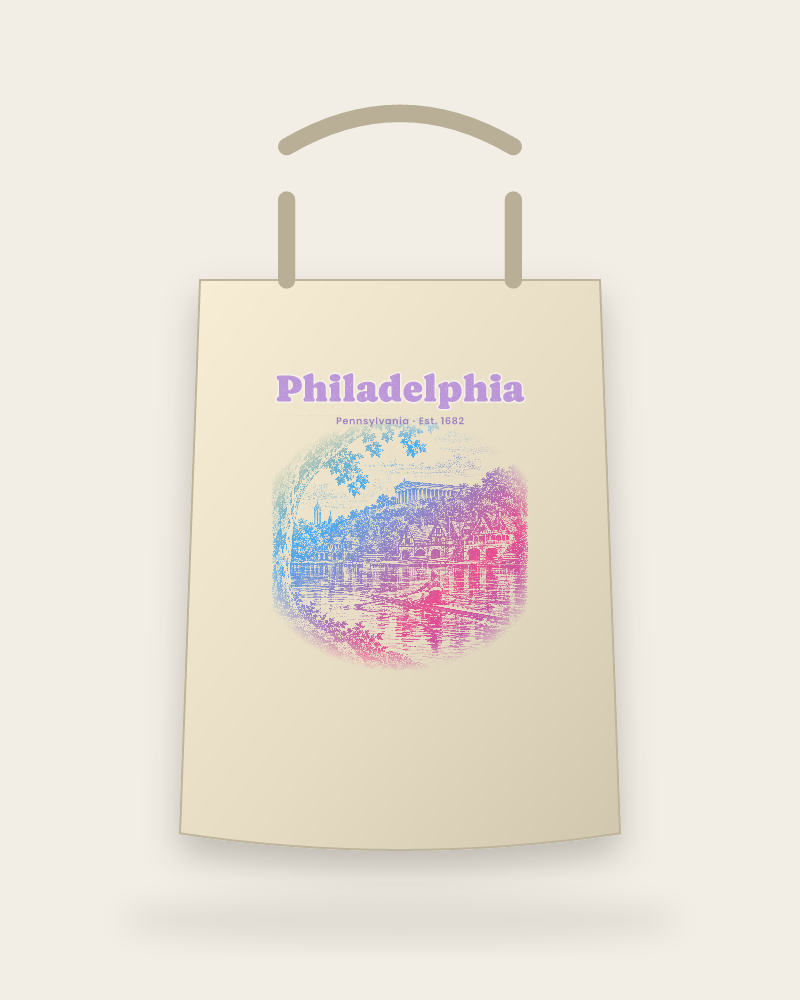 Philadelphia Boathouse Row Canvas Tote