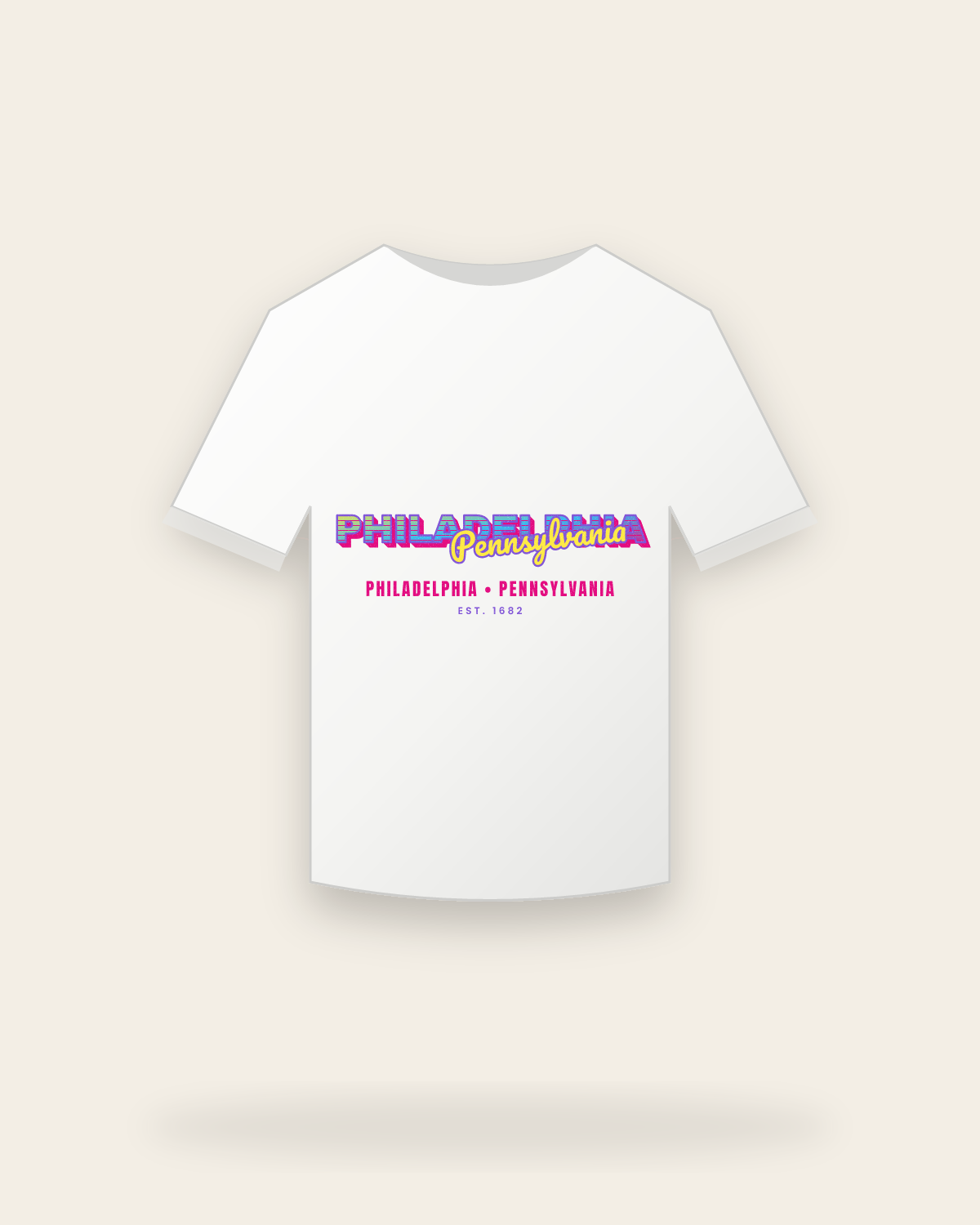 Philadelphia Music TV Youth Tee in White