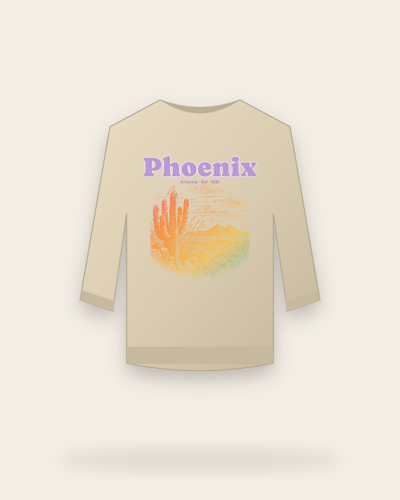 Phoenix Saguaro Sunset Crewneck Sweatshirt