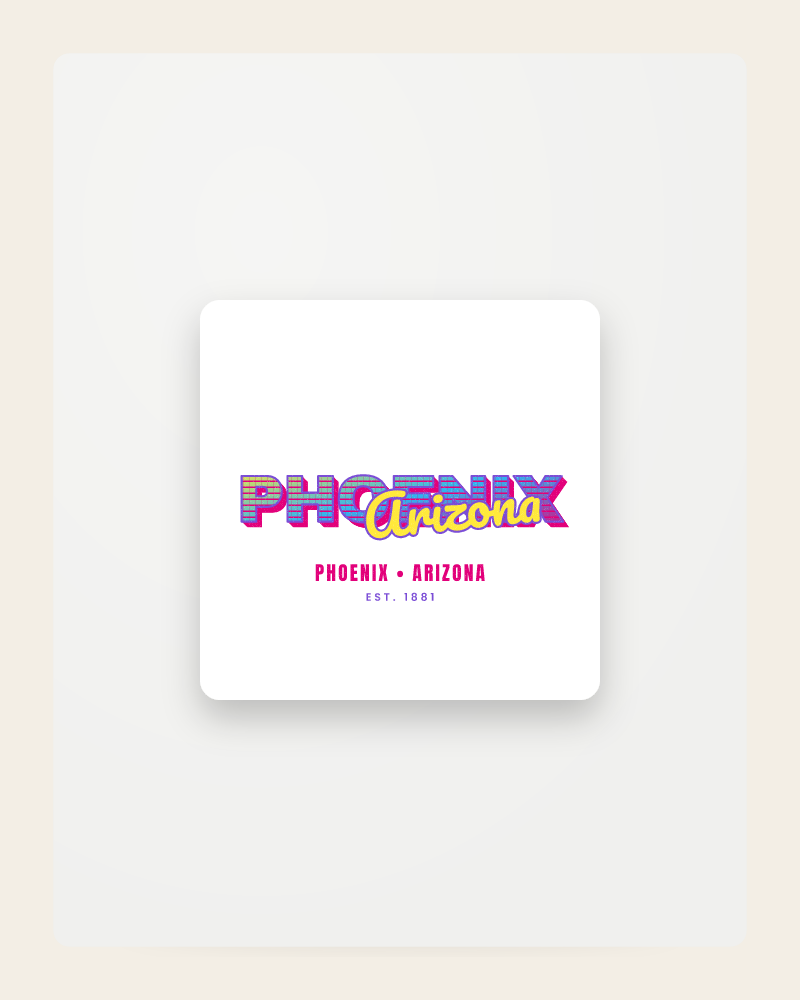 Phoenix Music TV Fridge Magnet