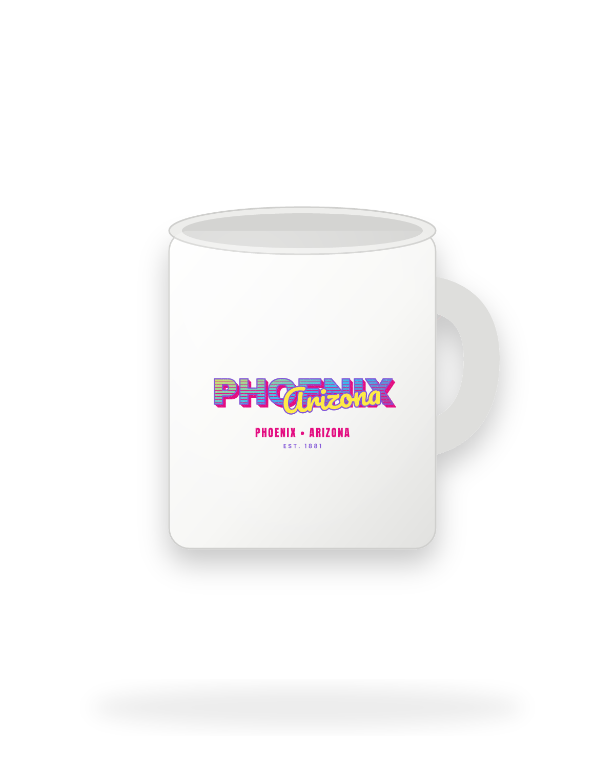 Phoenix Music TV Ceramic Mug 11oz in White