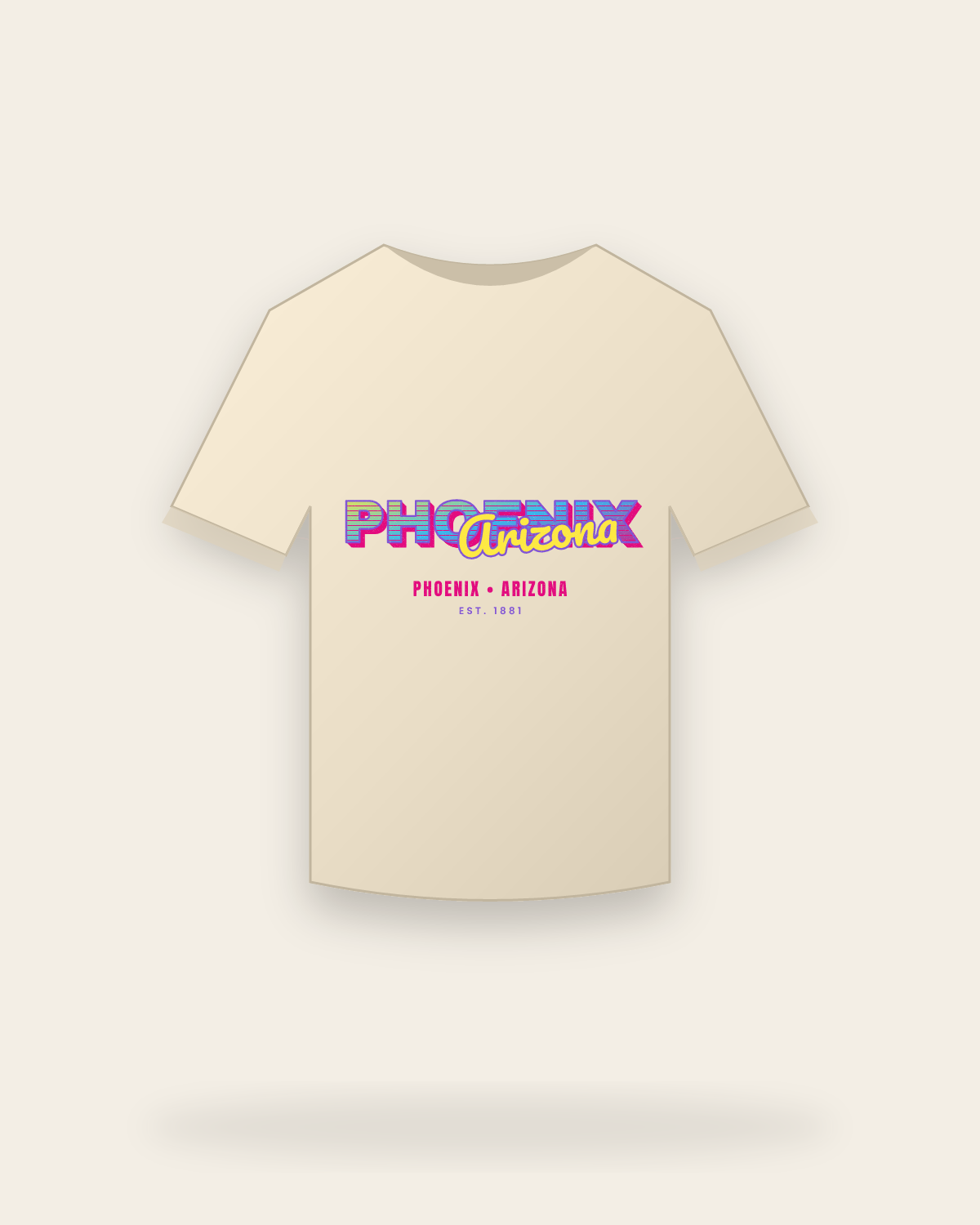 Phoenix Music TV Organic Cotton Tee in Natural