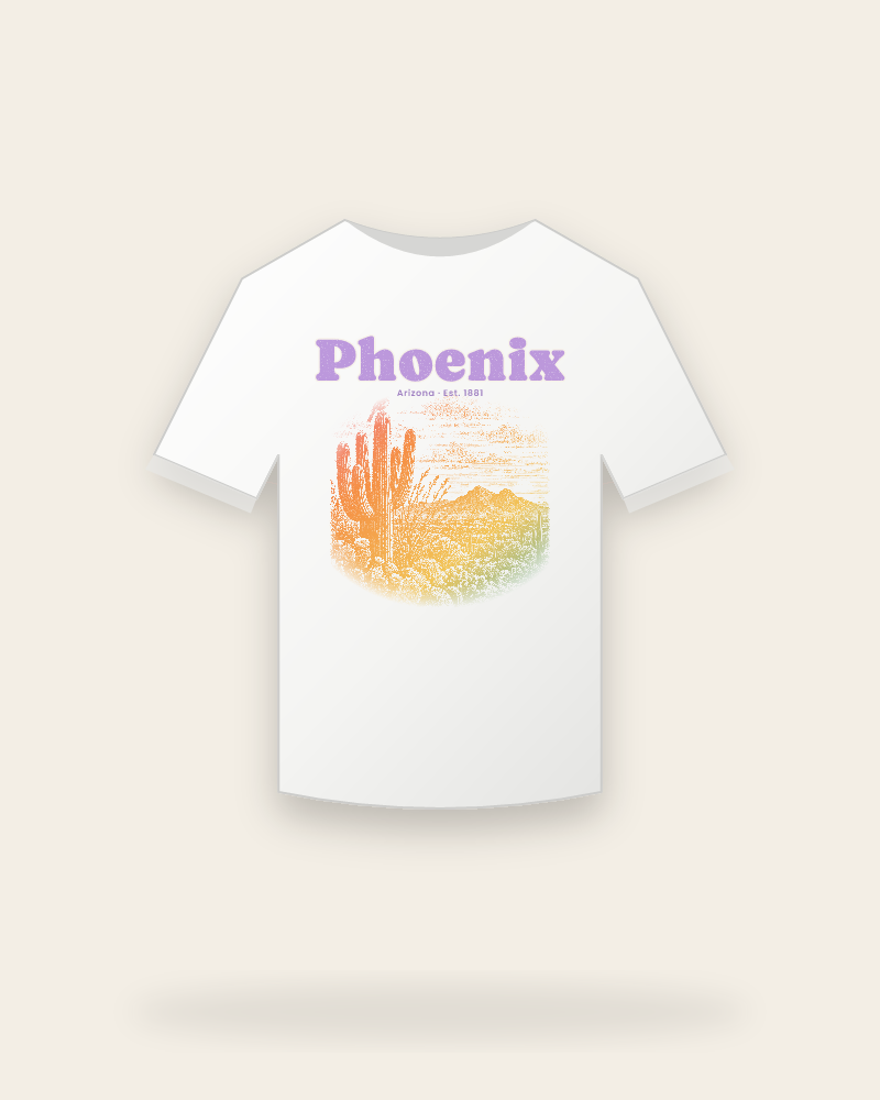 Phoenix Saguaro Sunset Youth Tee