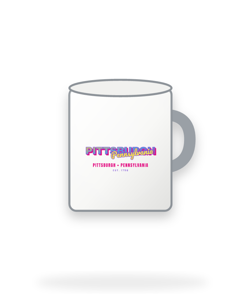 Pittsburgh Music TV Enamel Camp Mug