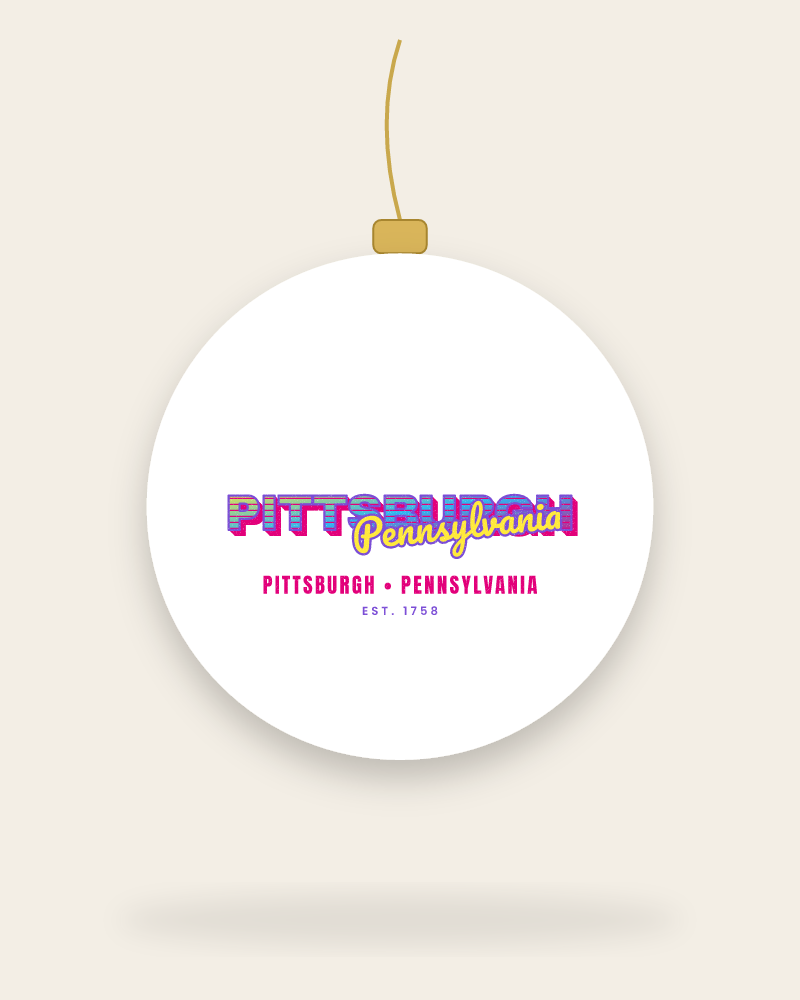 Pittsburgh Music TV Ceramic Ornament