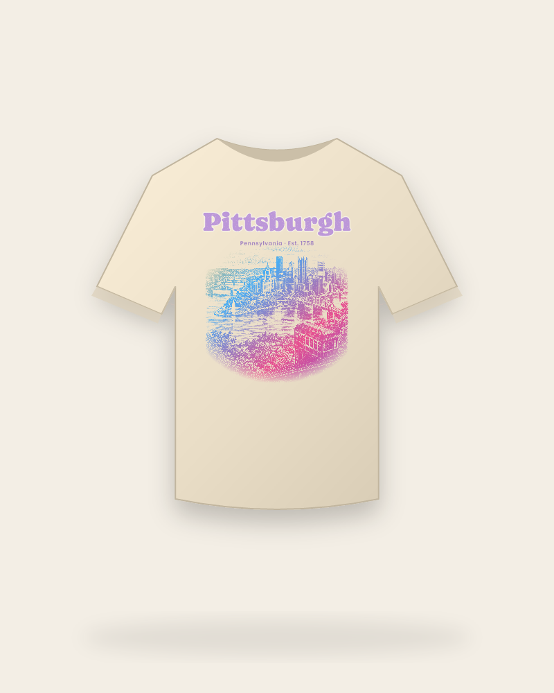 Pittsburgh Incline View Organic Cotton Tee
