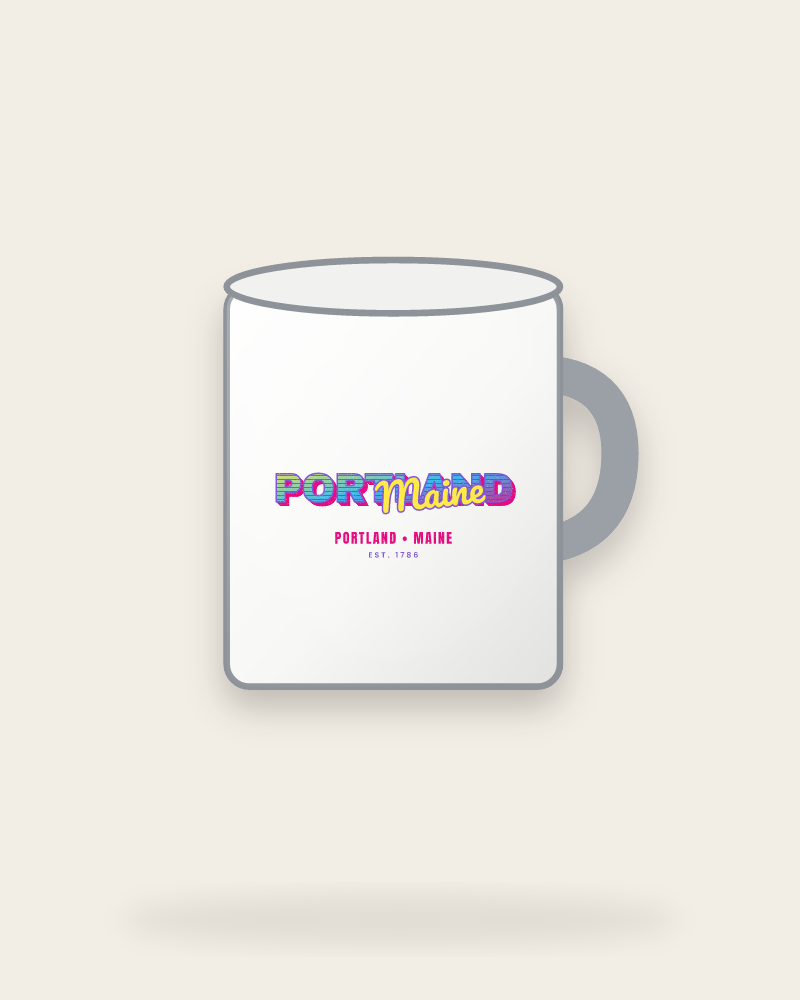 Portland Music TV Enamel Camp Mug