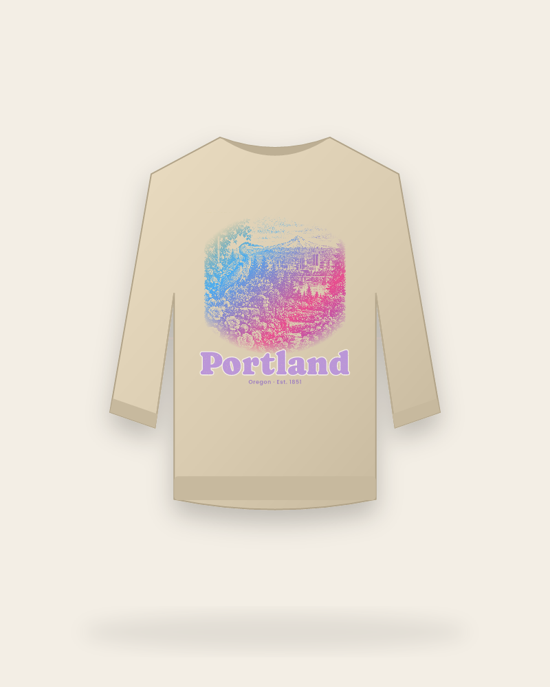 Portland Rose City Heron Crewneck Sweatshirt