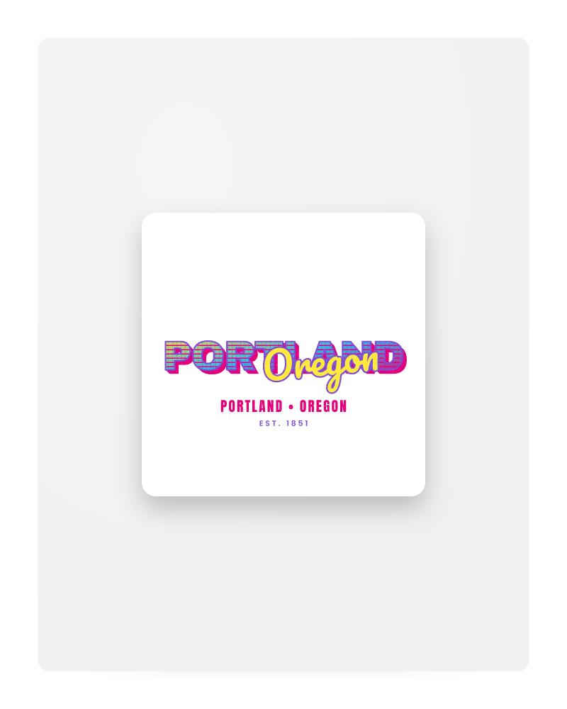 Portland Music TV Fridge Magnet