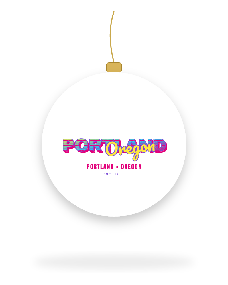 Portland Music TV Ceramic Ornament