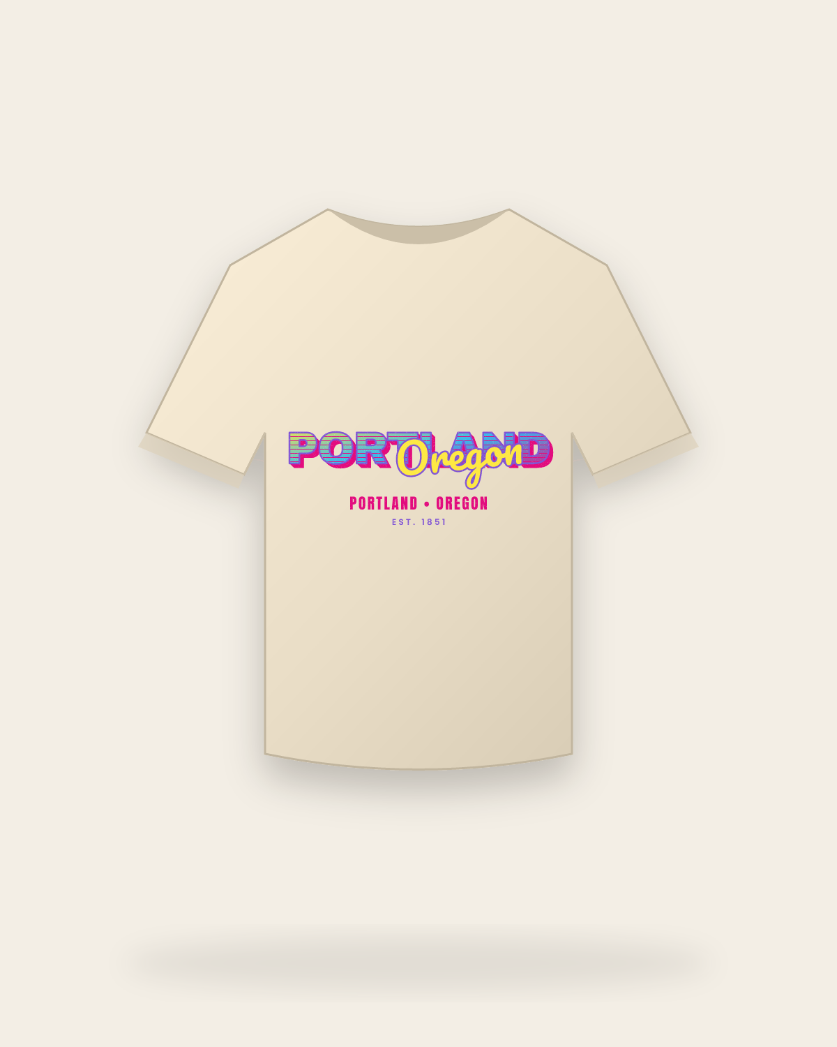 Portland Music TV Classic Tee in Natural
