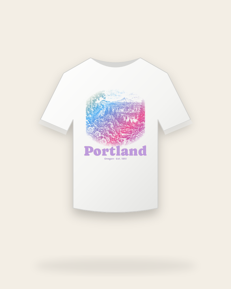 Portland Rose City Heron Youth Tee