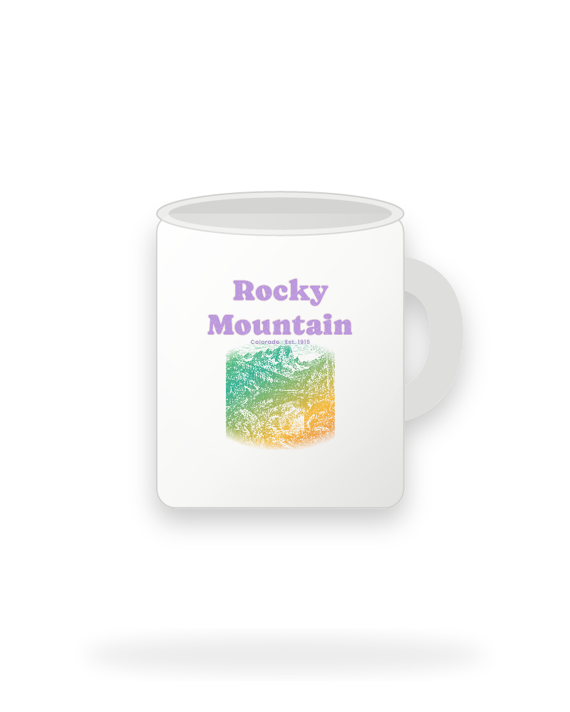Rocky Mountain Bear Lake Ceramic Mug 11oz