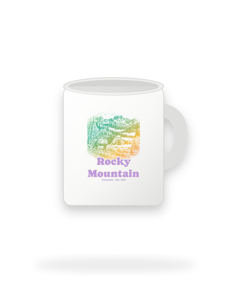 Rocky Mountain Bugling Elk Ceramic Mug 11oz