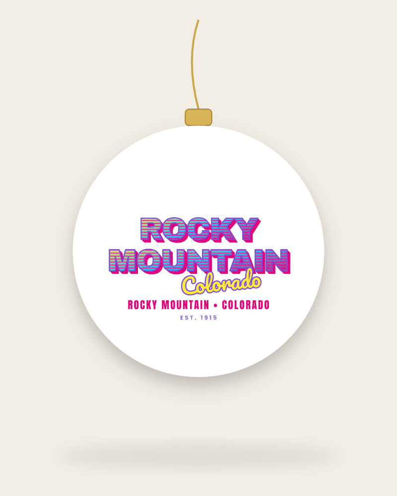Rocky Mountain Music TV Ceramic Ornament