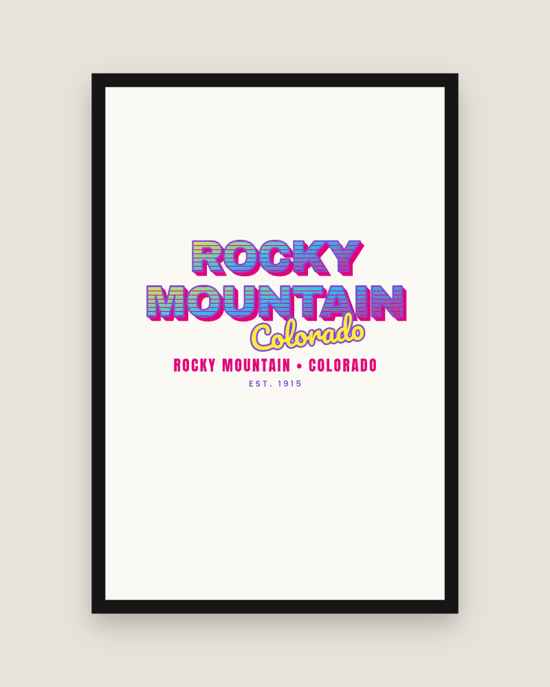 Rocky Mountain Music TV Matte Poster