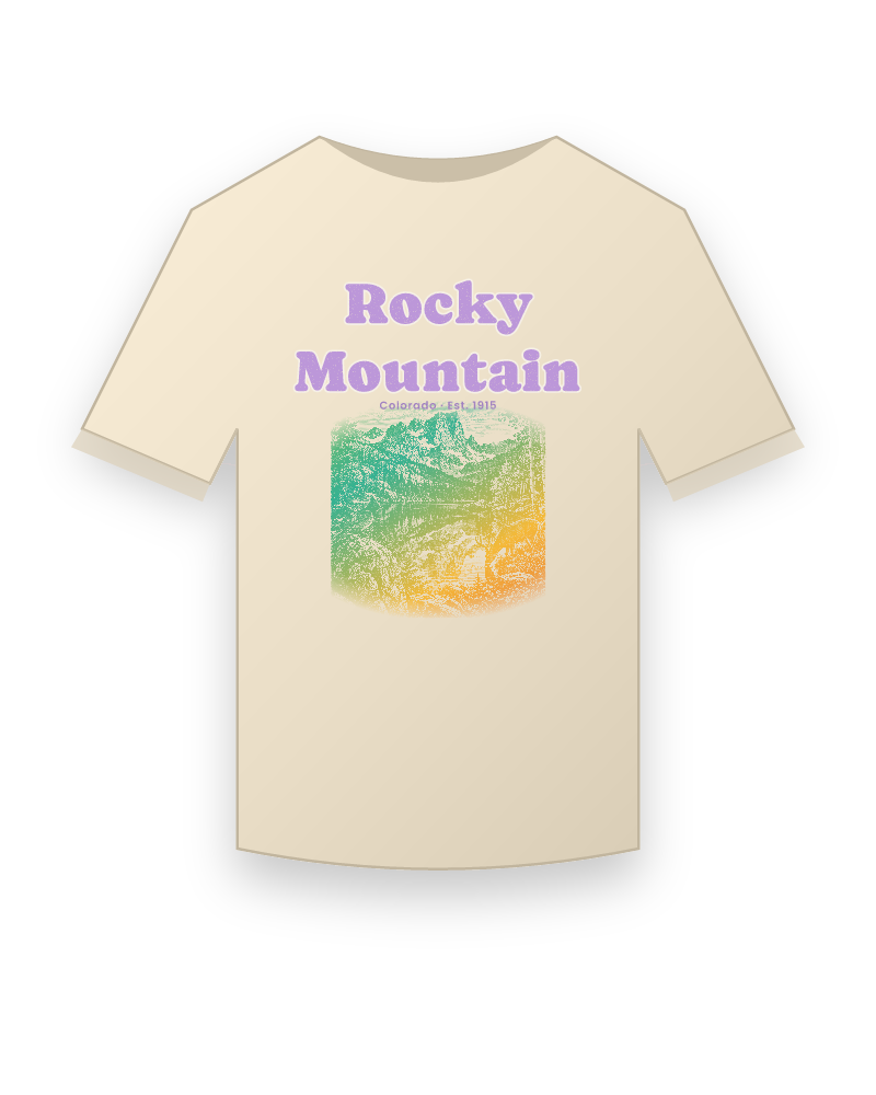 Rocky Mountain Bear Lake Organic Cotton Tee