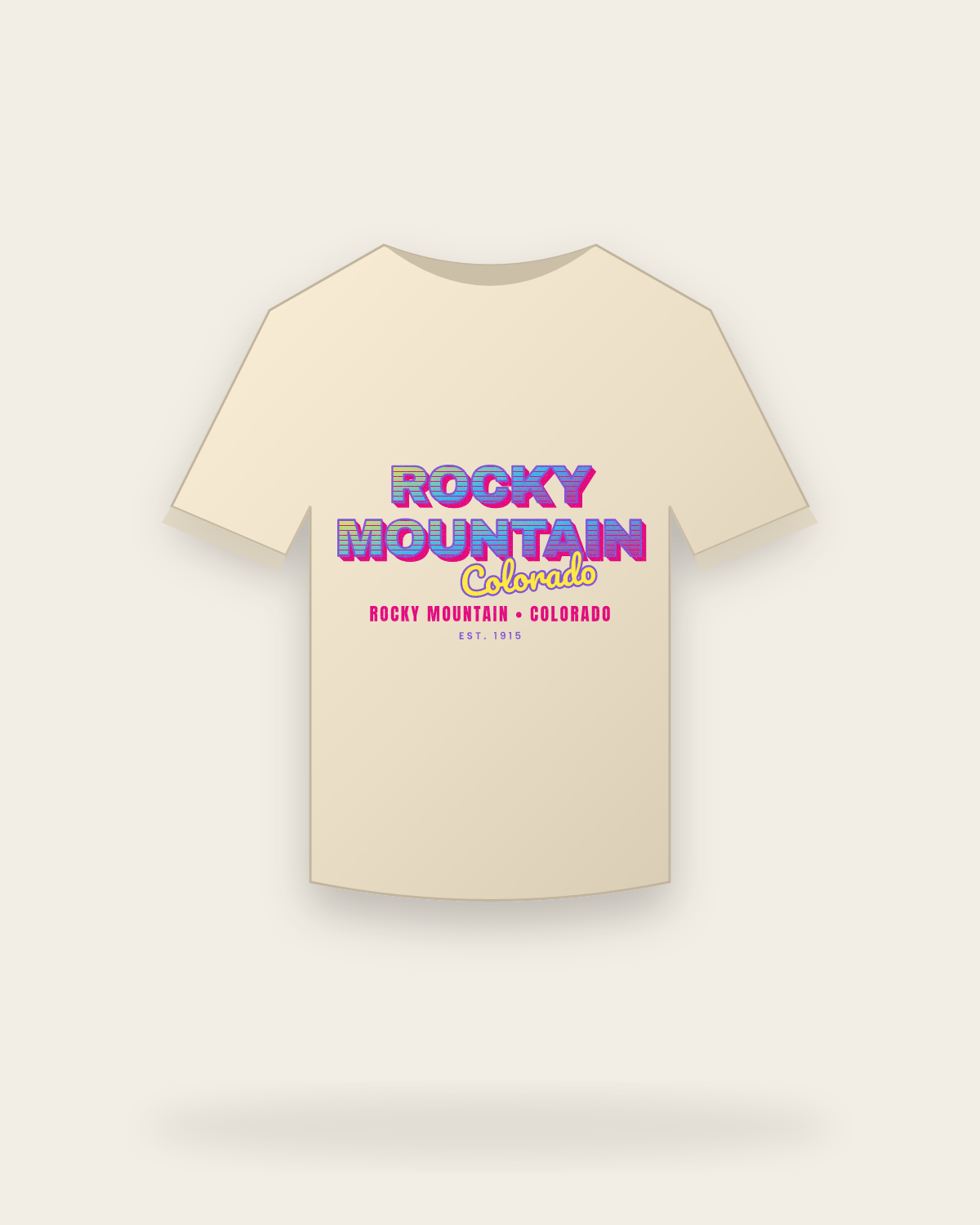 Rocky Mountain Music TV Classic Tee in Natural