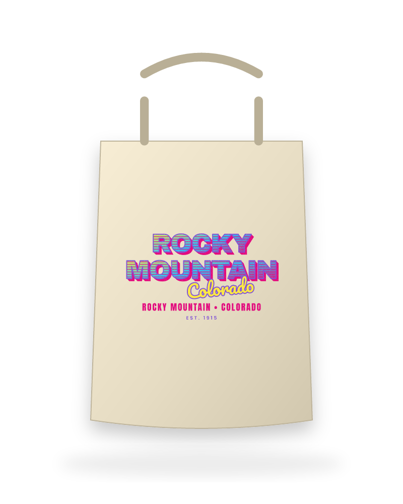 Rocky Mountain Music TV Canvas Tote
