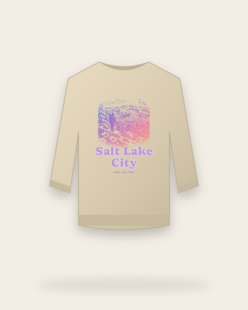 Salt Lake City Wasatch Winter Crewneck Sweatshirt