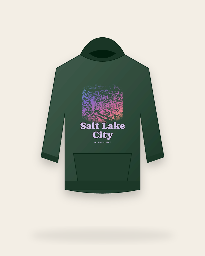 Salt Lake City Wasatch Winter Hooded Sweatshirt