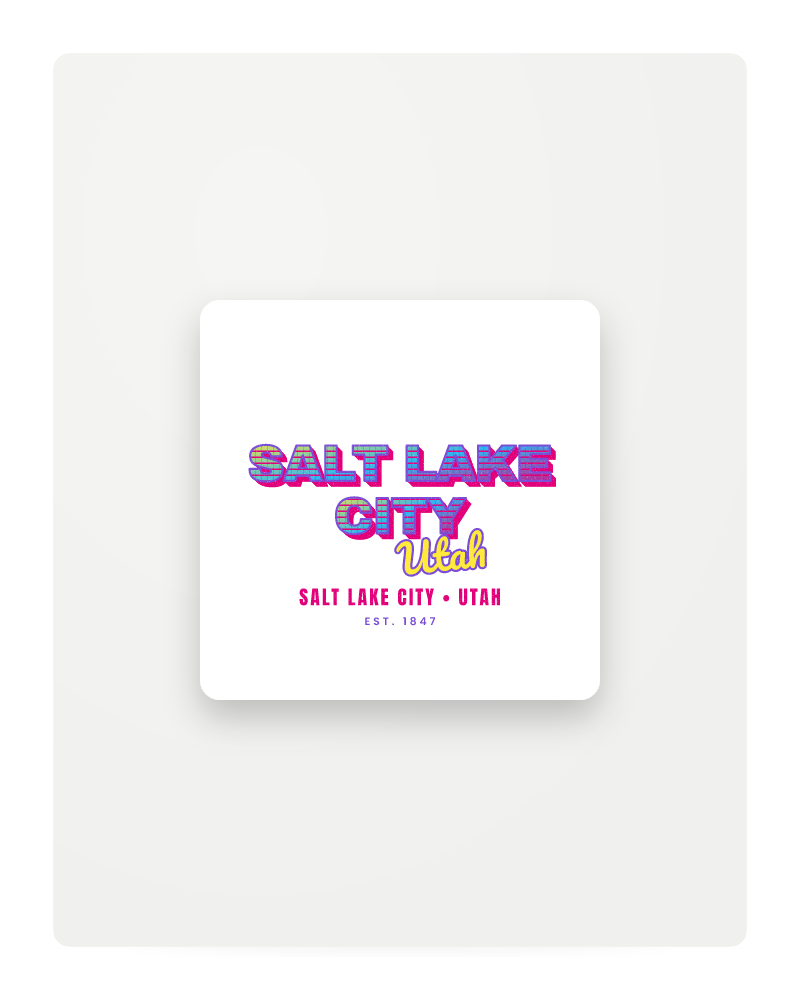 Salt Lake City Music TV Fridge Magnet