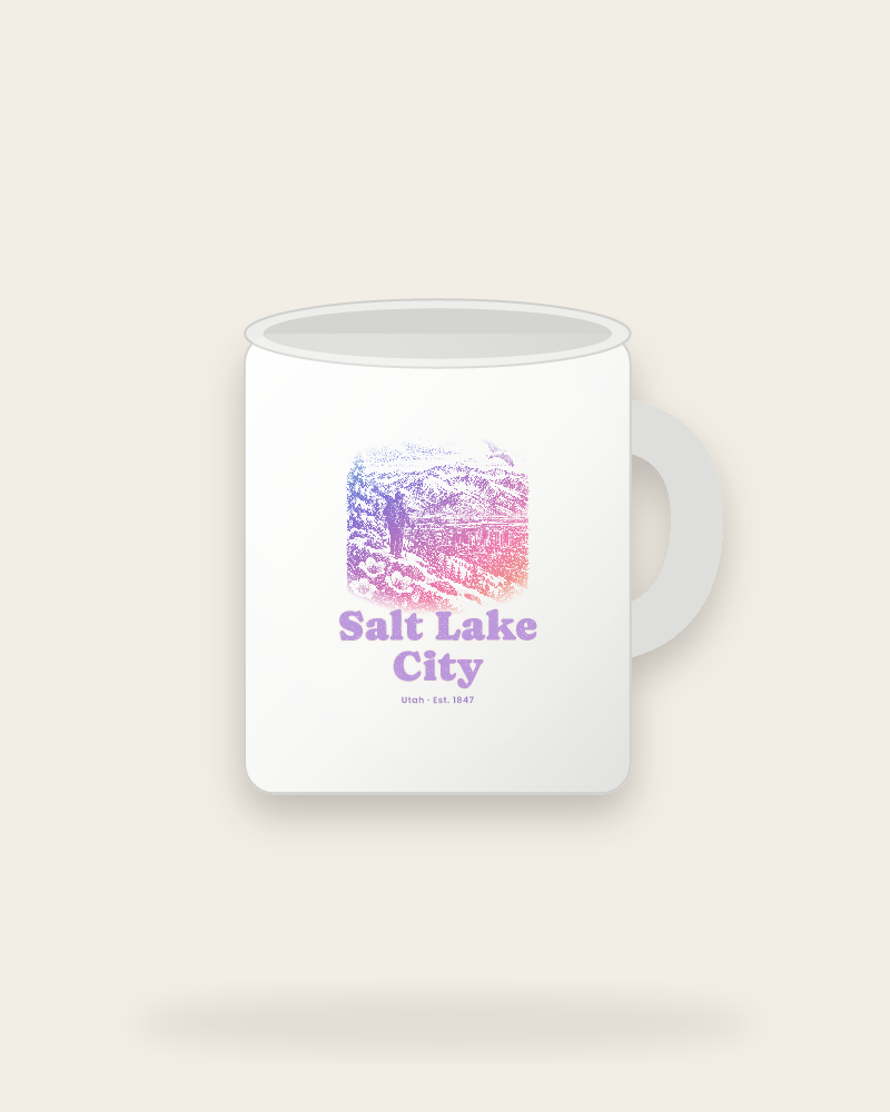 Salt Lake City Wasatch Winter Ceramic Mug 11oz