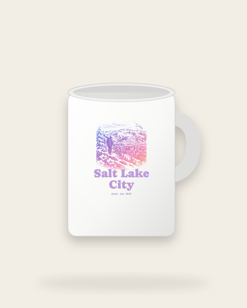 Salt Lake City Wasatch Winter Ceramic Mug 15oz