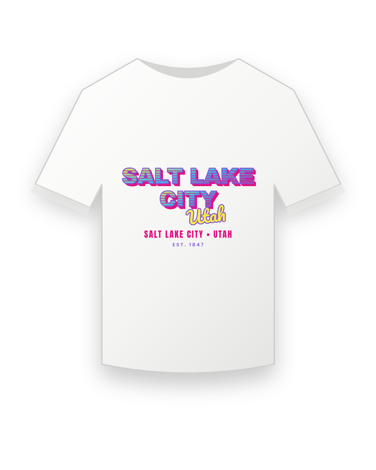 Salt Lake City Music TV Youth Tee in White