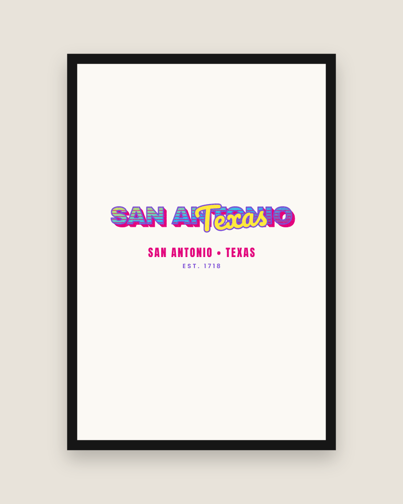 San Antonio Music TV Matte Poster