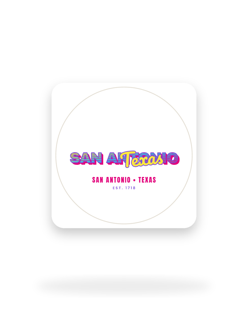 San Antonio Music TV Kiss-Cut Sticker