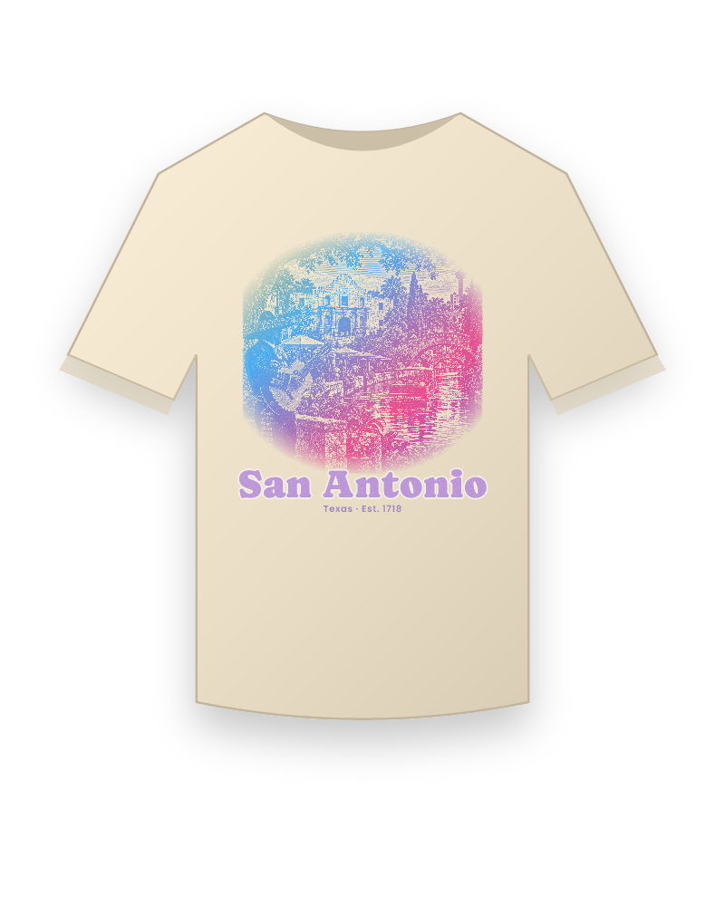San Antonio Mission & River Walk Classic Tee