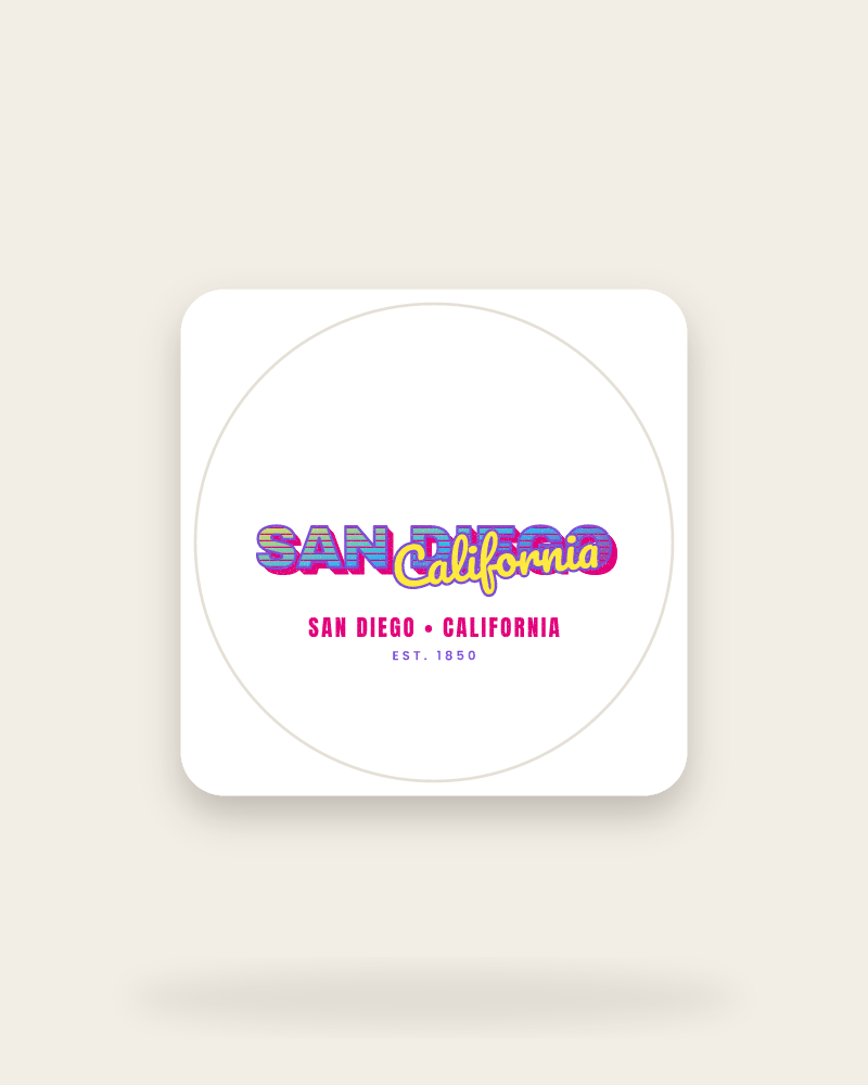 San Diego Music TV Kiss-Cut Sticker