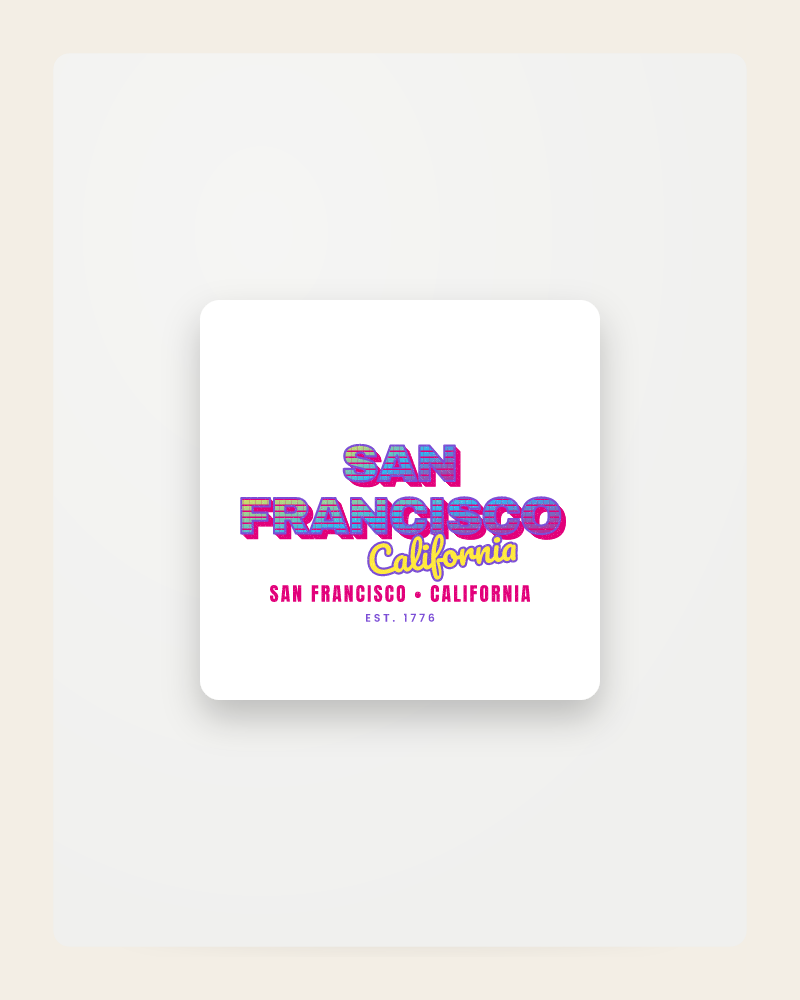 San Francisco Music TV Fridge Magnet