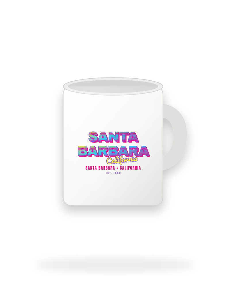 Santa Barbara Music TV Ceramic Mug 11oz