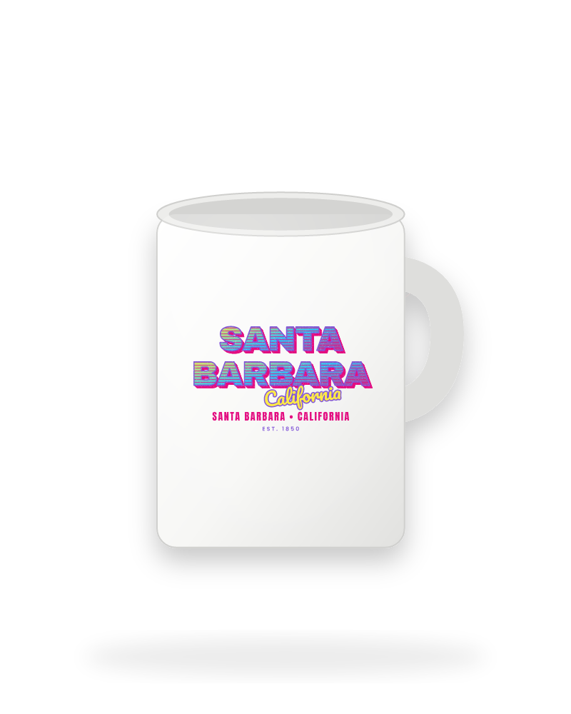 Santa Barbara Music TV Ceramic Mug 15oz