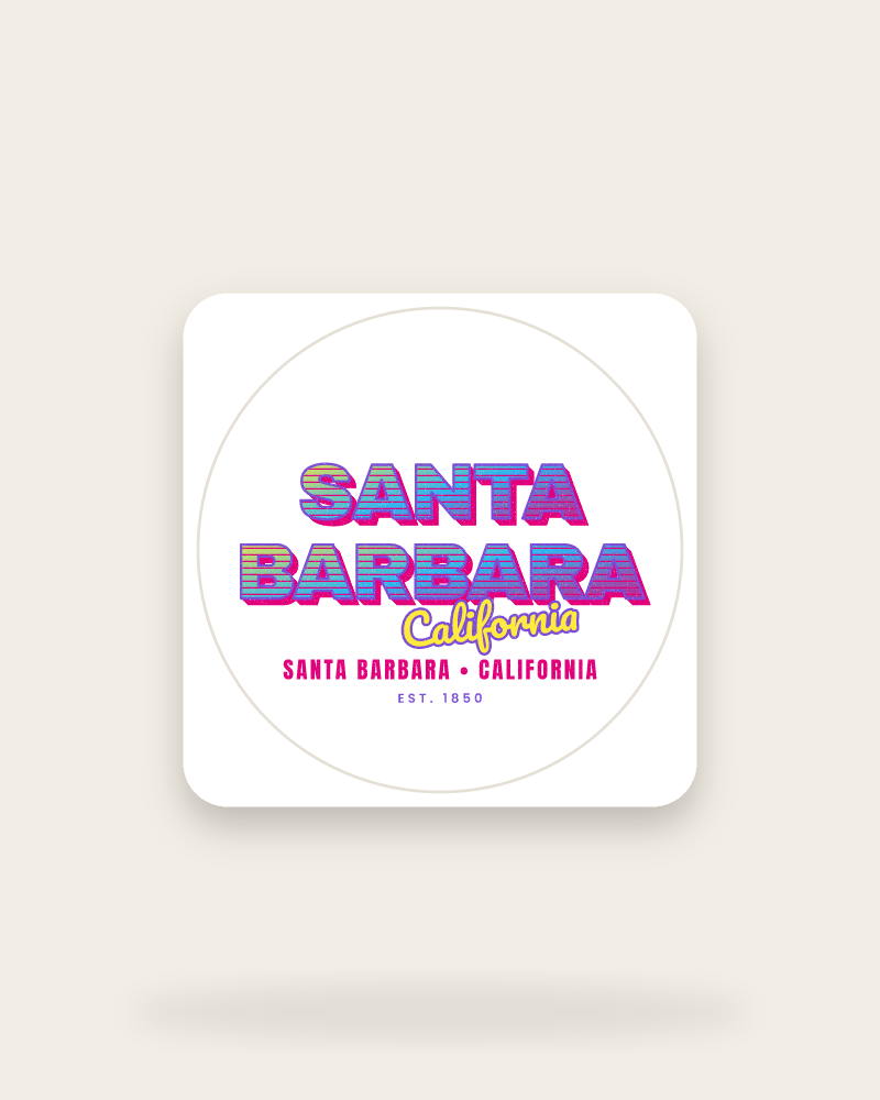 Santa Barbara Music TV Kiss-Cut Sticker