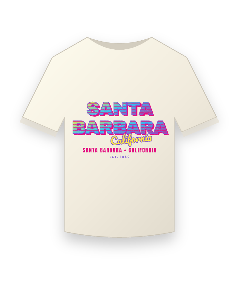 Santa Barbara Music TV Vintage Wash Tee