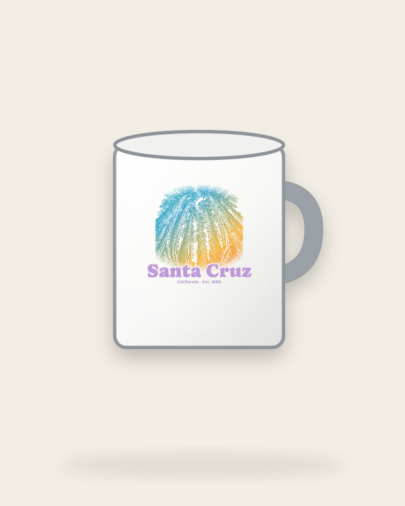 Santa Cruz Redwood Cathedral Enamel Camp Mug